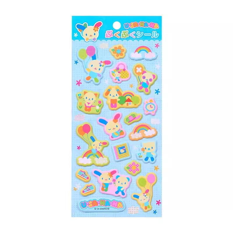 Rainbow Usahana สติกเกอร์แผ่นซีลการ์ตูนอะนิเมะ Kawaii น่ารัก Scrapbooking สติกเกอร์ Travel Case สติ๊