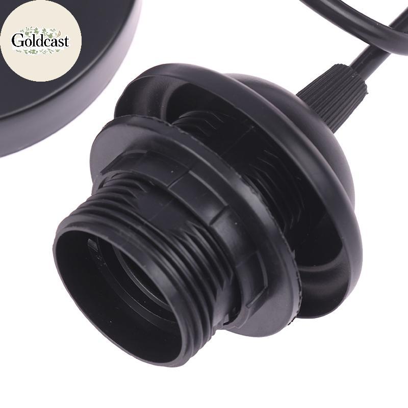 GOLD Retro E27 แขวนโคมไฟ 1 M/1.5 M แขวนลวดโคมไฟเพดานผู้ถือซ็อกเก็ตโคมไฟฐานสําหรับแขวนจี้ไฟ TH