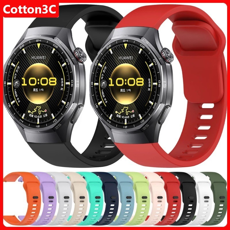 สายนาฬิกาซิลิโคนสําหรับนาฬิกา Huawei GT6 Pro 46 มม.GT5 GT4 46 มม.สร้อยข้อมือสําหรับ Huawei GT6 46 มม.อุปกรณ์เสริม