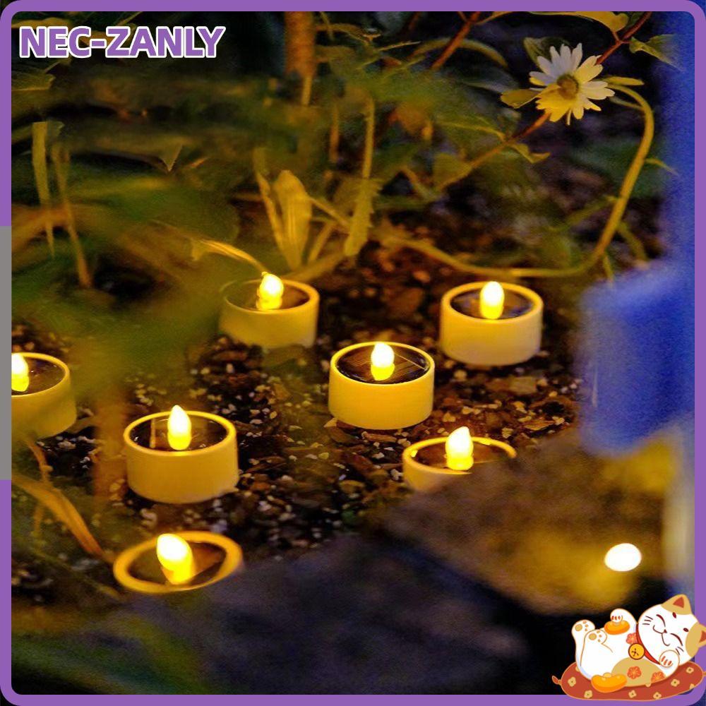 NEC-ZANLY 2/4/6 ชิ้นเทียน LED สิ่งแวดล้อมอิเล็กทรอนิกส์อุปกรณ์กลางแจ้งไฟ Flameless