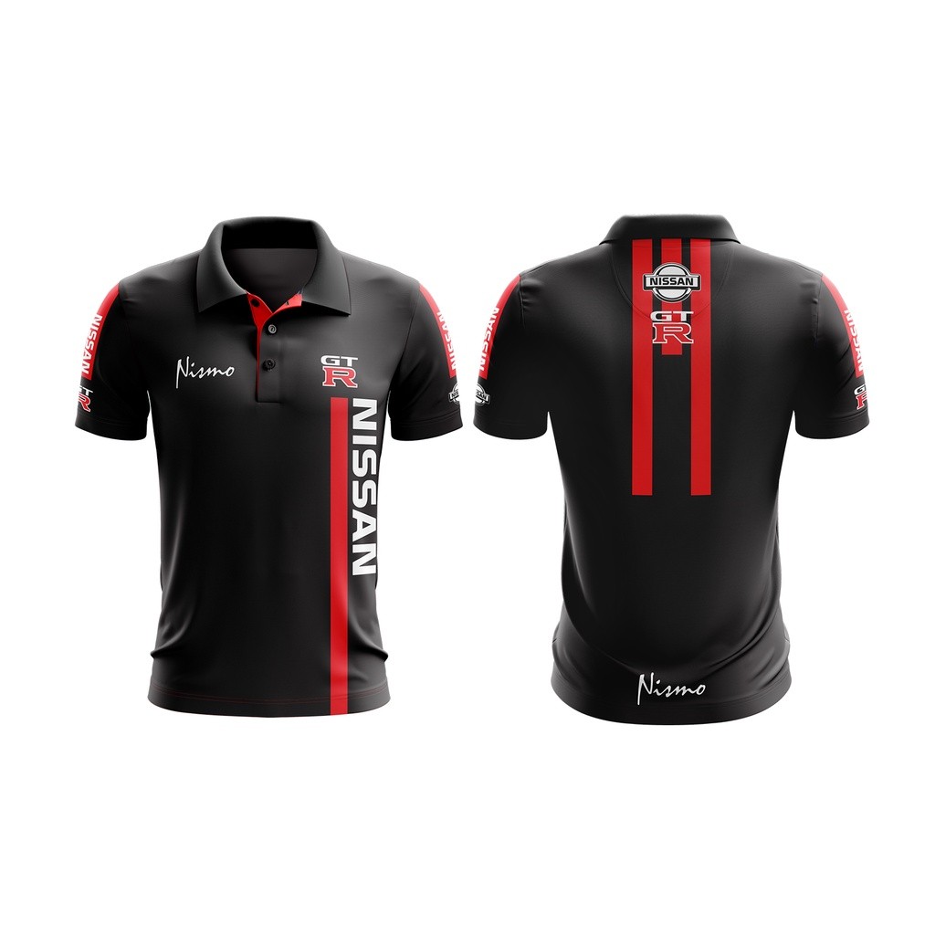 Gt-r Niss Nismo Sport Racing Collar เสื้อโปโล
