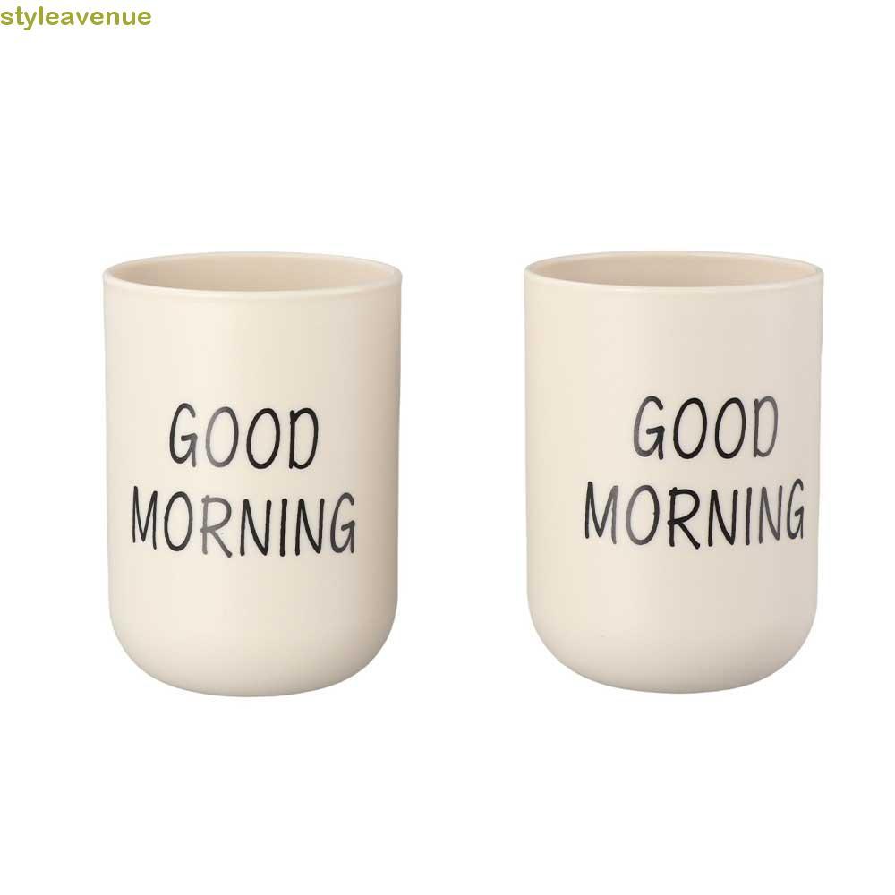 STYLEAVENE ถ้วยซักผ้าห้องครัวทนความร้อนผู้ถือแปรงสีฟันแบบใช้ซ้ําได้ Drinkware พลาสติกเพื่อสุขภาพสําห