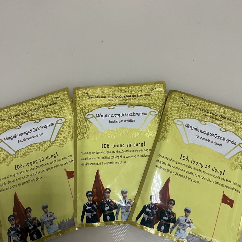 สติ๊กเกอร์กองทัพเวียดนามโรคไขข้ออักเสบกระดูกสันหลังส่วนคอกระดูกสันหลังส่วนเอวแพทช์ร่วมเดิมแท้ pdd// 