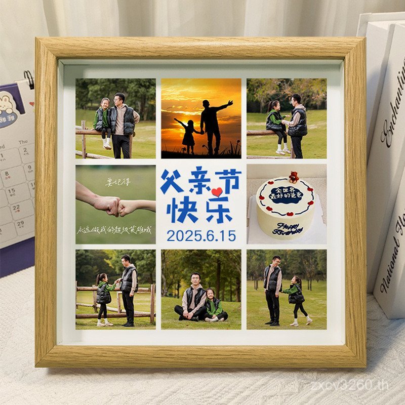 ของขวัญ กรอบรูปแรกของสามีปฏิบัติสร้างสรรค์ทําเองเหมาะสําหรับวันเกิดส่งภาพพ่อวันพ่อ ln5ข