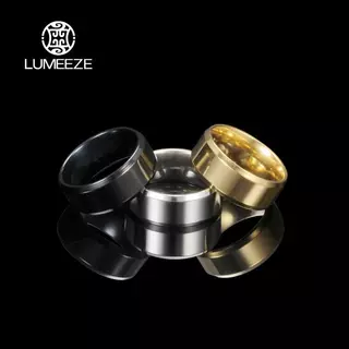 LUMEZE 4 มม./8 มม.Charm เครื่องประดับแหวนสําหรับผู้ชายผู้หญิงสแตนเลสสีดําแหวนงานแต่งงานหมั้น Band คุณภาพ Matte ชายเครื่องประดับ A37 #