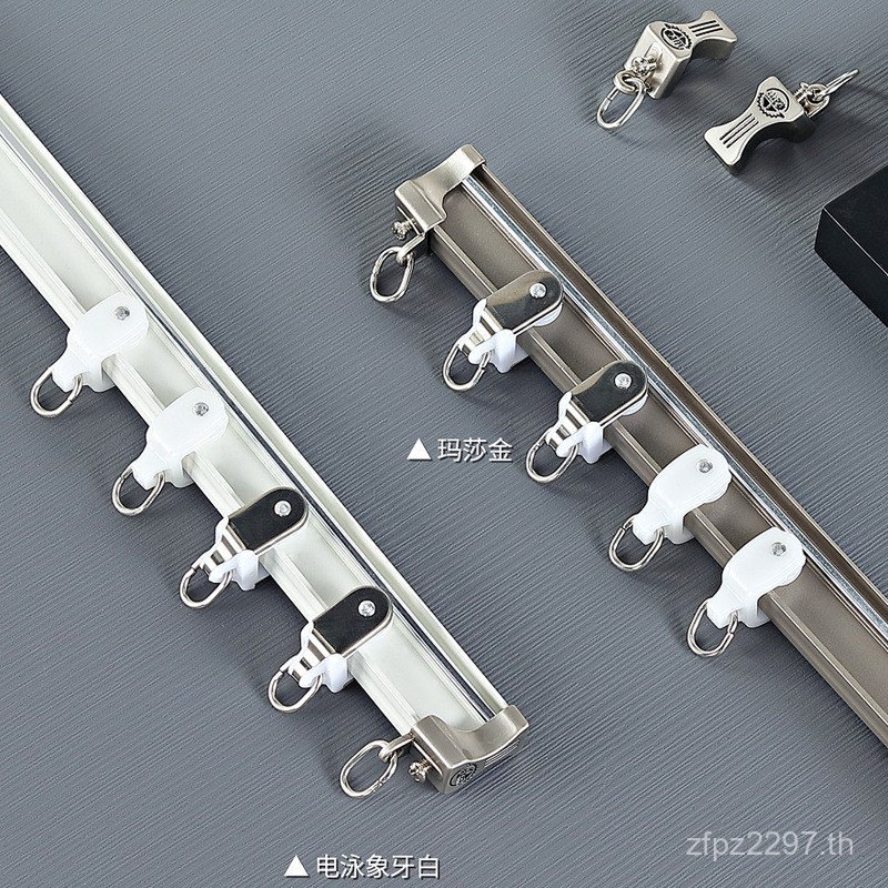 โค้ง Track Bendable 7U-Shaped Curved Track Fon TRACK ระเบียง Bay หน้าต่างผ้าม่าน Track หนาโค้งอลูมิเ
