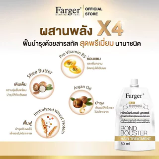 Farger Bond Booster Hair Treatment 50ml ทรีตเมนต์บำรุงผม ฟาร์เกอร์ ช่วยฟื้นฟูผมเสียอย่างล้ำลึกถึงแกนผม.