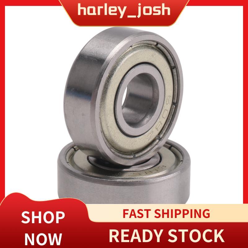 harley_josh 2 ชิ้น Single Shielded 608Z Miniature Deep Groove Ball Bearings