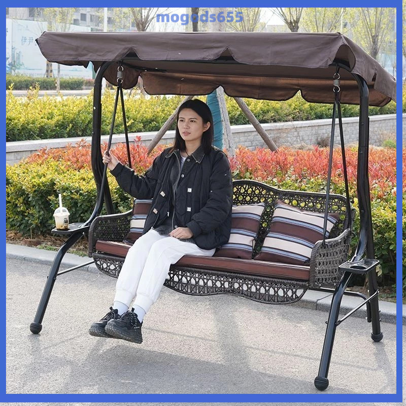 READY STOCK Outdoor swing courtyard hanging chair hammock double rocking chair indoor balcony hangin