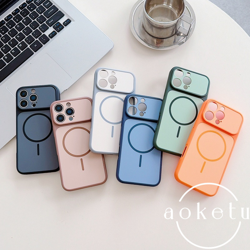 แม่เหล็กดูดผิว 17 สีทันทีเหมาะสําหรับเคสโทรศัพท์ 17โปรแม็กซ์, ไอโฟน 16มือโปร เคลือบ 2-ใน-1 15 แพคเกจเต็มซิลิโคนป้องกันการตก 14/13 เคสป้อ
