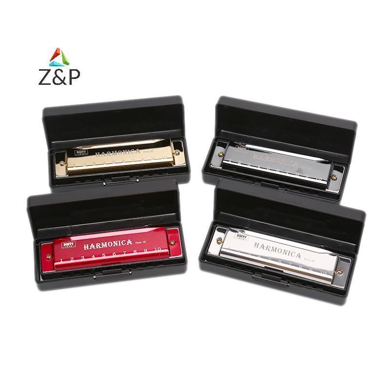 Z&P 10 หลุม Harmonica ปากออร์แกนปริศนาเครื่องดนตรีเริ่มต้นการสอน COD