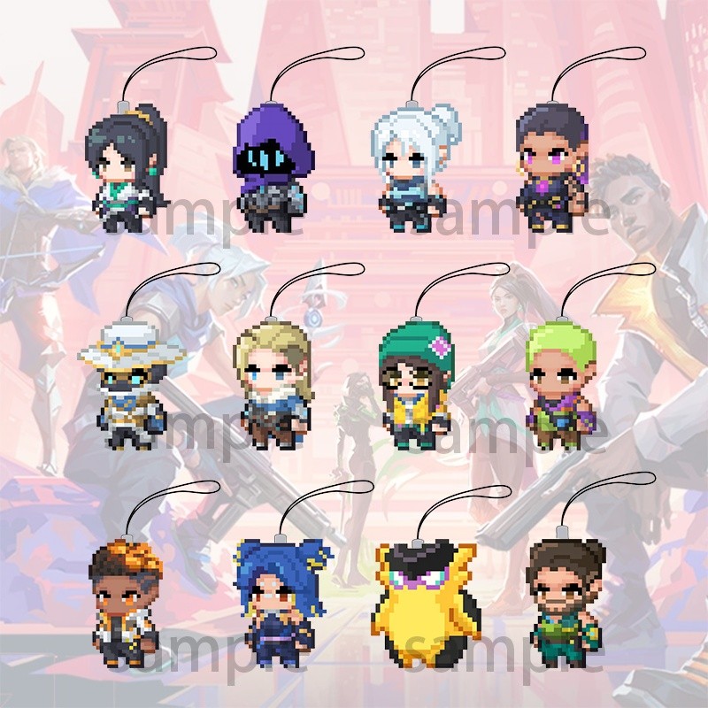 VALORANT VCT กระเป๋าสะพายโซ่นาฬิกา Jett Raze Neon Rayna Sage Gekko