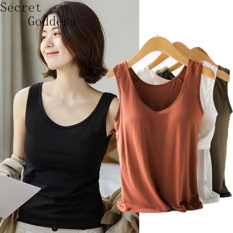 เสื้อชั้นในญี่ปุ่นพร้อมแผ่นรองหน้าอก เสื้อกั๊กดีไซน์เฉพาะตัว