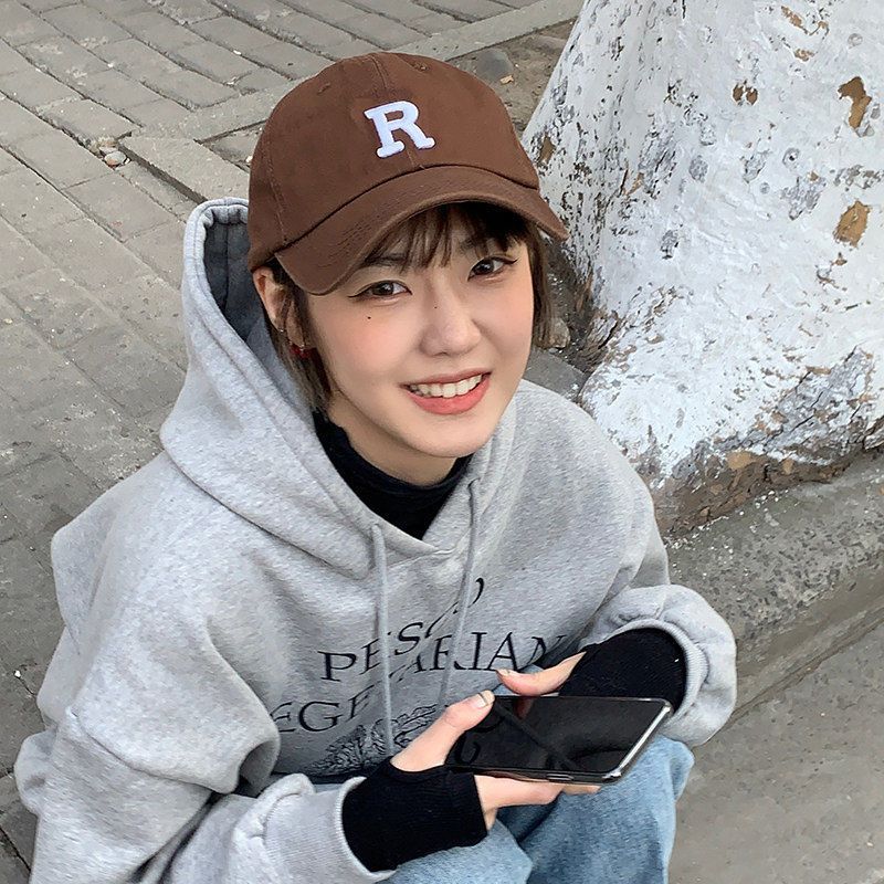 Hot Sale#[8.8Ten Thousand People Praise]Versatile Mother R Brown Baseball Cap for Women Korean Style