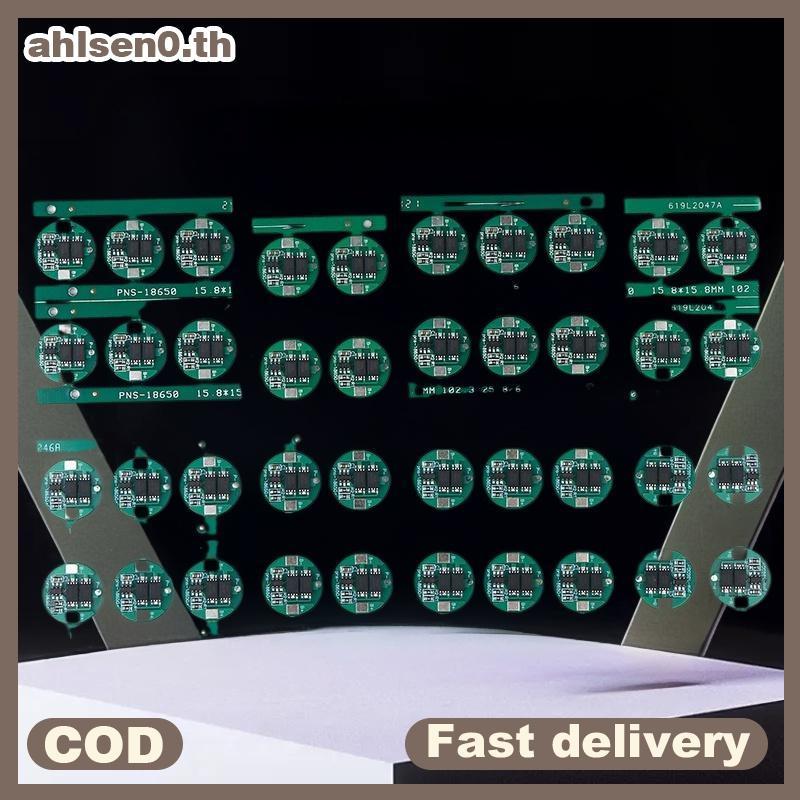 Ahlsen0 10 ชุด/ล็อต 18650 Universal Dual MOS Protection Board 3.5-4V18650 ทรงกระบอกป้องกัน th