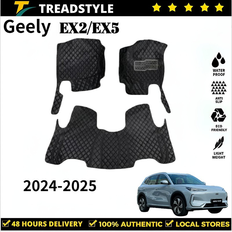 【3ชิ้น/6ชิ้น】Geely EX2/EX5 2020-2026  พรมปูพื้นรถ พรมปูพื้น พรม พรมกันลื่น พรมในรถยนต์ พรมรถ อะไหล่ร