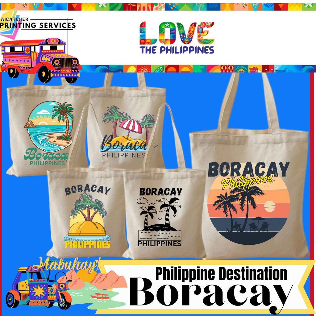 Boracay Design กระเป๋าโท้ตผ้าแคนวาสคุณภาพสูงอินเทรนด์ Katsa 817I
