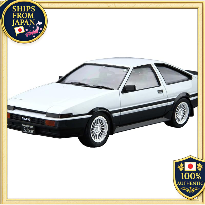 Aoshima 1/24 The Model Car Series No.5 Toyota AE86 Sprinter Trueno GT-APEX '85 Plastic Model