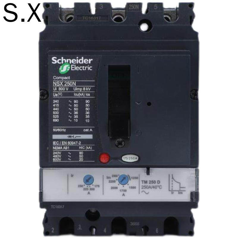 Schneider เบรกเกอร์เปลือกพลาสติก NSX100F TMD 100 3P3D F 4P50A80A LV429630