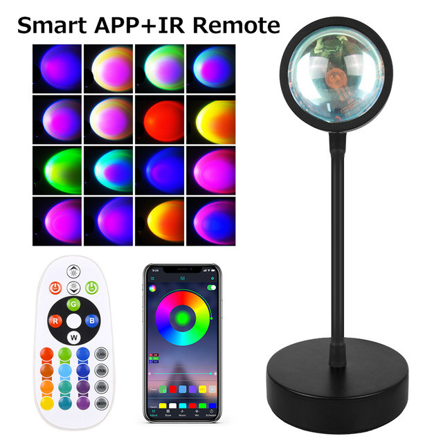 สมาร์ท APP รีโมทคอนโทรลสี Sunset Light Sunset บรรยากาศ Light Influencer พื้นหลังสด Sunset Sunset Lig