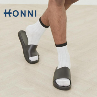 KONNI รองเท้าแบบสวม รองเท้าแตะ  ห้องน้ำ  ผู้ชาย สีทึบเรียบง่…