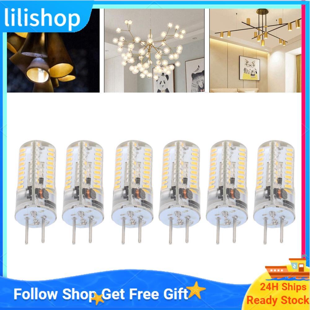 lilishop GY6.35 หลอดไฟ LED วอร์มไวท์ 2700 - 3000K AC12V กระจายความร้อนได้ดีสำหรับออฟฟิศ (วอร์มไวท์)