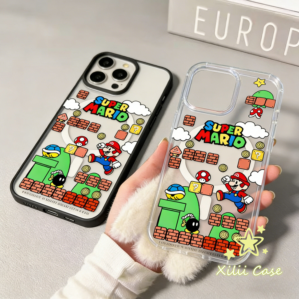 เคสแม่เหล็กใส ลายเกมการ์ตูน น่ารัก สไตล์ฮิต เคสไอโฟน17 สำหรับiPhone 17 16 XR 13 AIR 15 12 11 14 Pro Max 15 7 Plus XS SE – โปรปัง