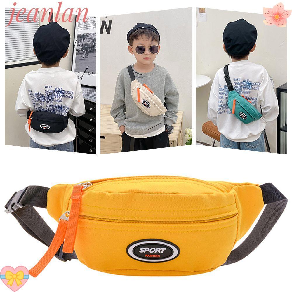 JLAN Fanny Pack, กระเป๋าคาดหน้าอกเด็กกันน้ําน้ําหนักเบา, กระเป๋าสะพายข้างที่ทนทานต่อการสึกหรออเนกประสงค์ซิป