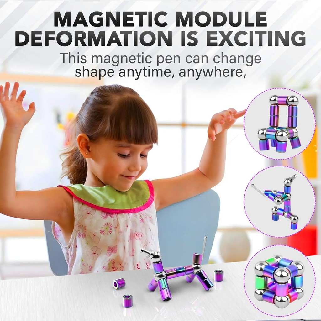 Megnetic ปากกามัลติฟังก์ชั่น Decompression ปากกาของขวัญ Deformable แม่เหล็กเขียนปากกา