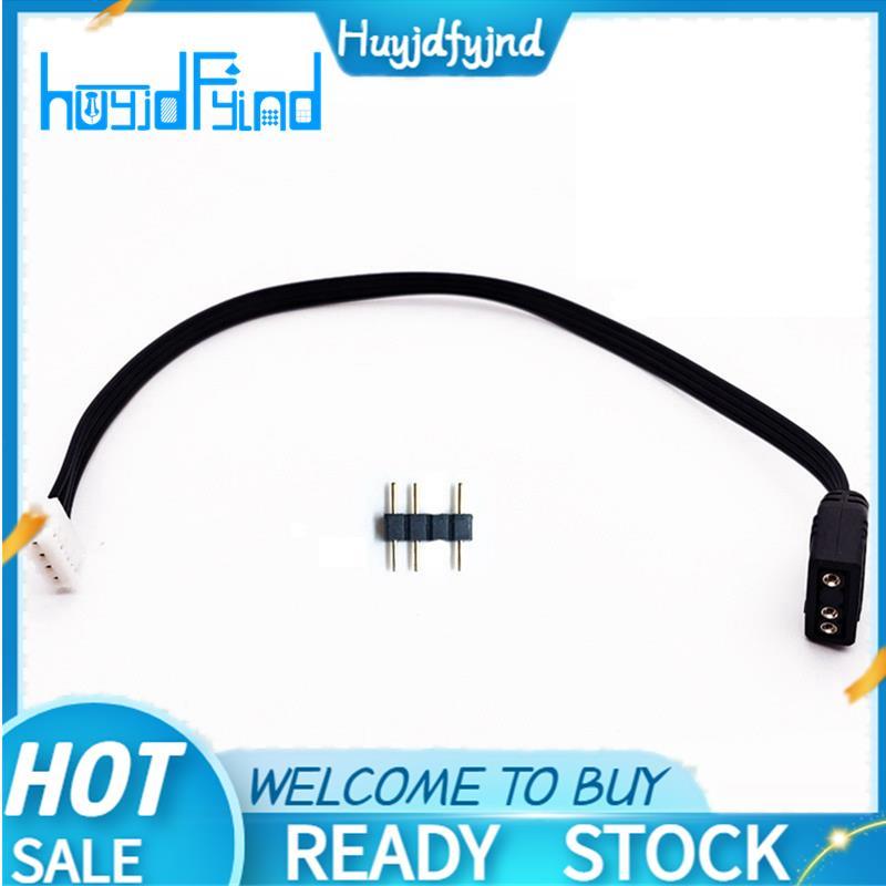 สายแปลง 4Pin ถึง 5V ARGB 3Pin สําหรับสายเคเบิลอะแดปเตอร์พัดลมคอนโทรลเลอร์พัดลม