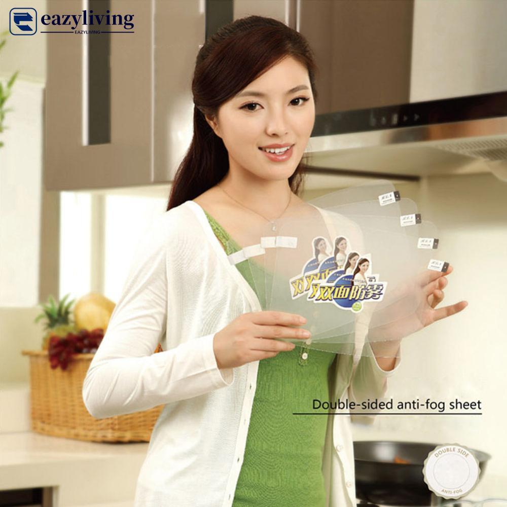 EAZYLIVING เปลี่ยน Face Shield สองด้าน Anti-fog 9.8"x7.6" Clear APET E7W8