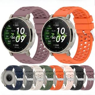 สายนาฬิกาซิลิโคนสําหรับ Huami Amazfit Active 3 Premium Sapphire Edition 45mmBreathable Sport Bracelet