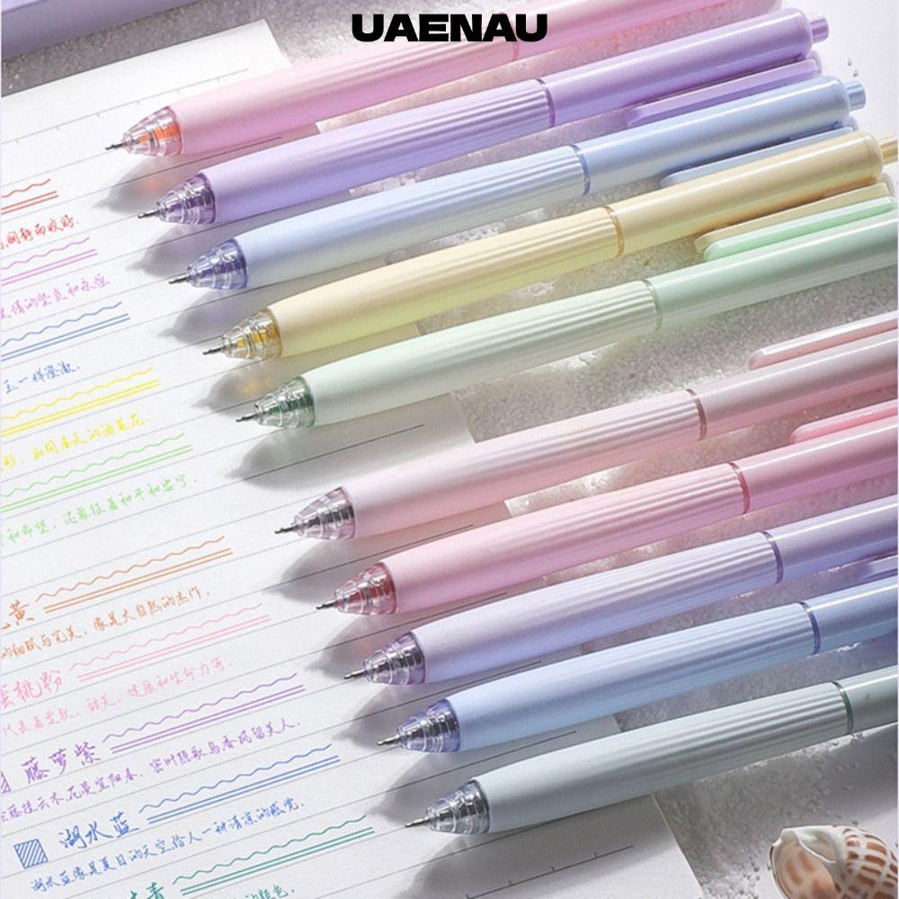 UAENAU 5 ชิ้น/เซ็ตปากกาเจล,กดประเภทหมึกสี Neutral ปากกา,แฟชั่นจิตรกรรมหอม ST Tip ปากกาลูกลื่นสํานักงานโรงเรียน