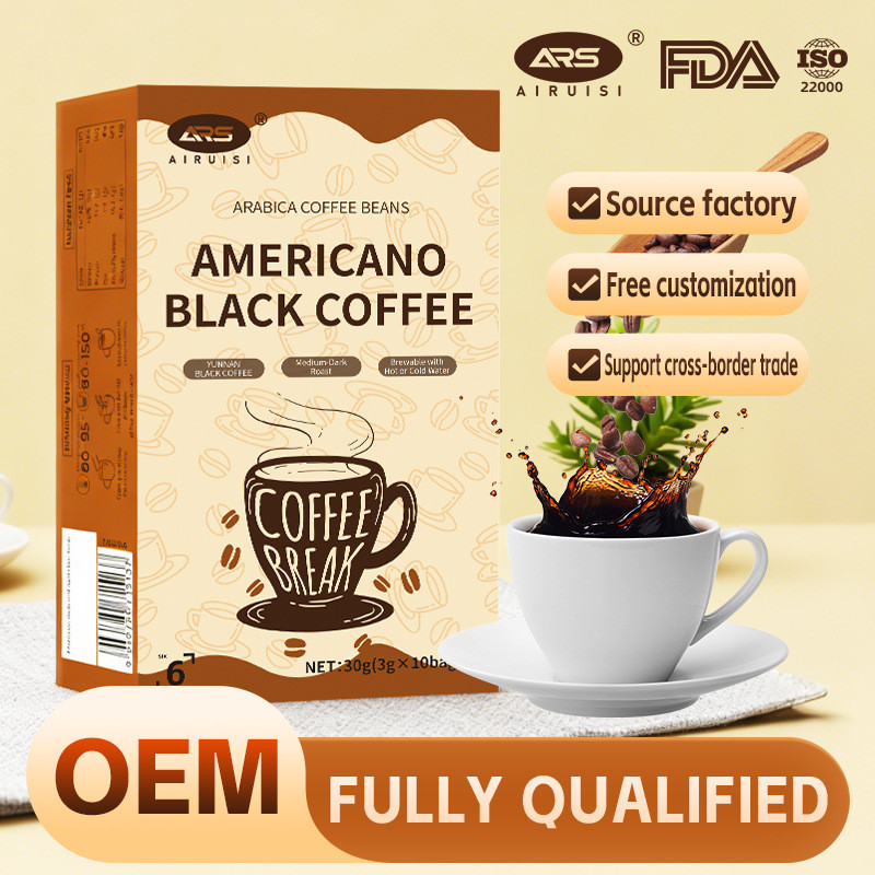 เวอร์ชันภาษาอังกฤษ Black Coffee Black Coffee American Black Coffee Black Coffee Ready Stock 10 Packs