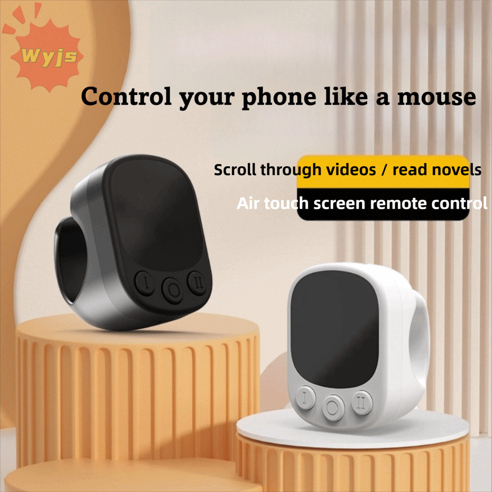WYJS Touchscreen Controller, srolling ต่อเนื่อง Clicker Bluetooth Ring Remote, หน้าเปลี่ยนฟังก์ชั่น 