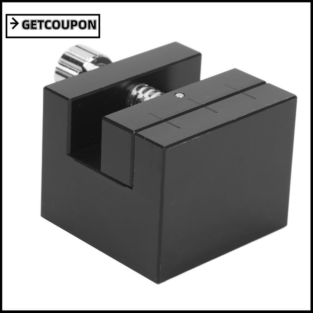 GETCOUPON Watch Band Holding Vise, พร้อมสล็อตวัสดุ ABS Watch Band Holder Vice, สีดําปรับพลาสติกโลหะ Strong Watch Bracelet Holder รองรับ