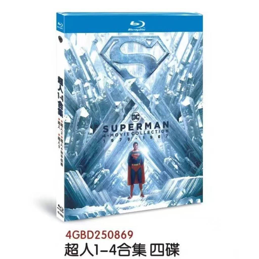 แผ่นบลูเรย์ American Film Superman (1978)+Superman II (1980)+ Superman III (1983)+ Superman IV: The 