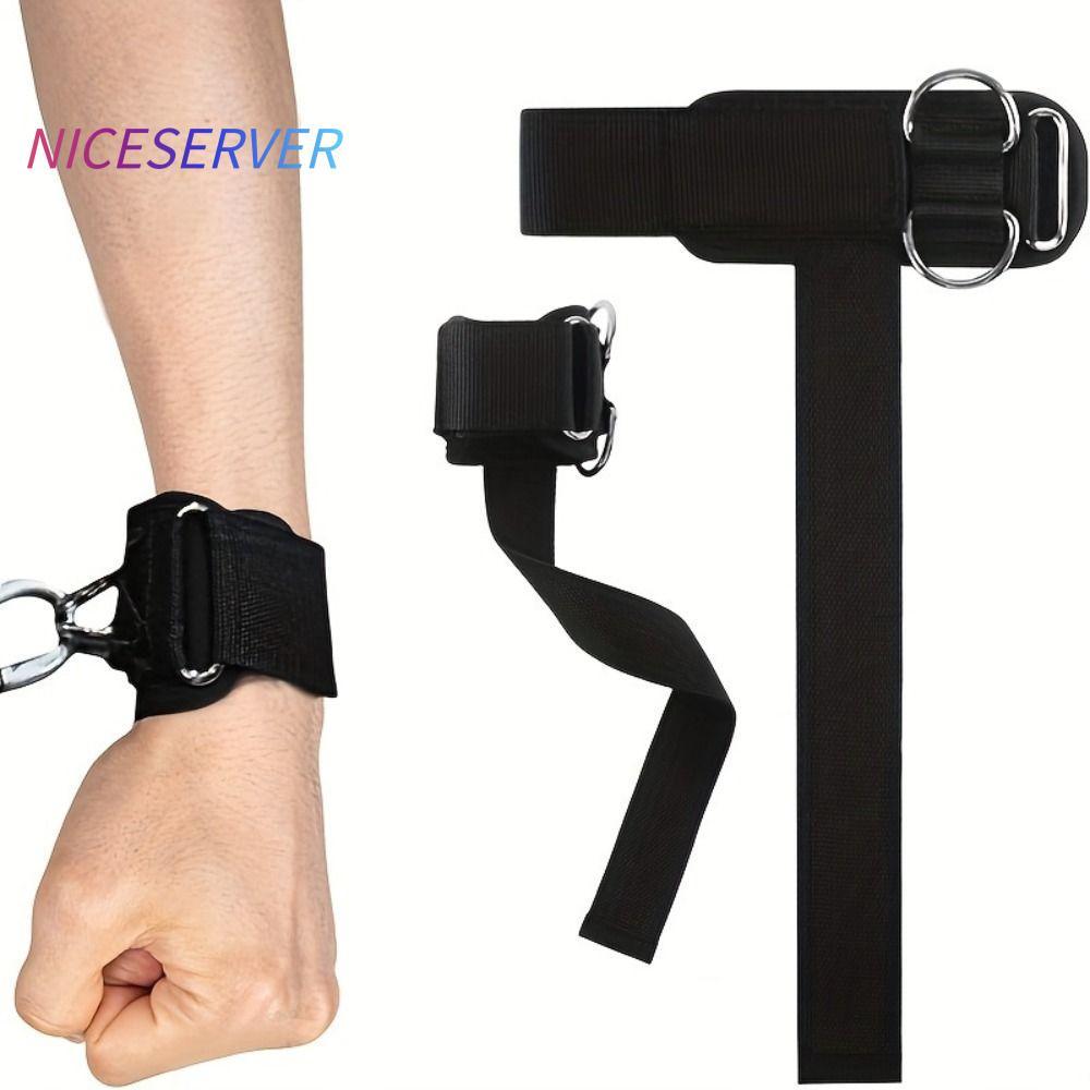 KUAIZII 1 คู่สายรัดข้อมือ,ลื่น Enhanced Grip Weight Lifting Straps,แบบพกพา Heavy Duty D Ring Trainin