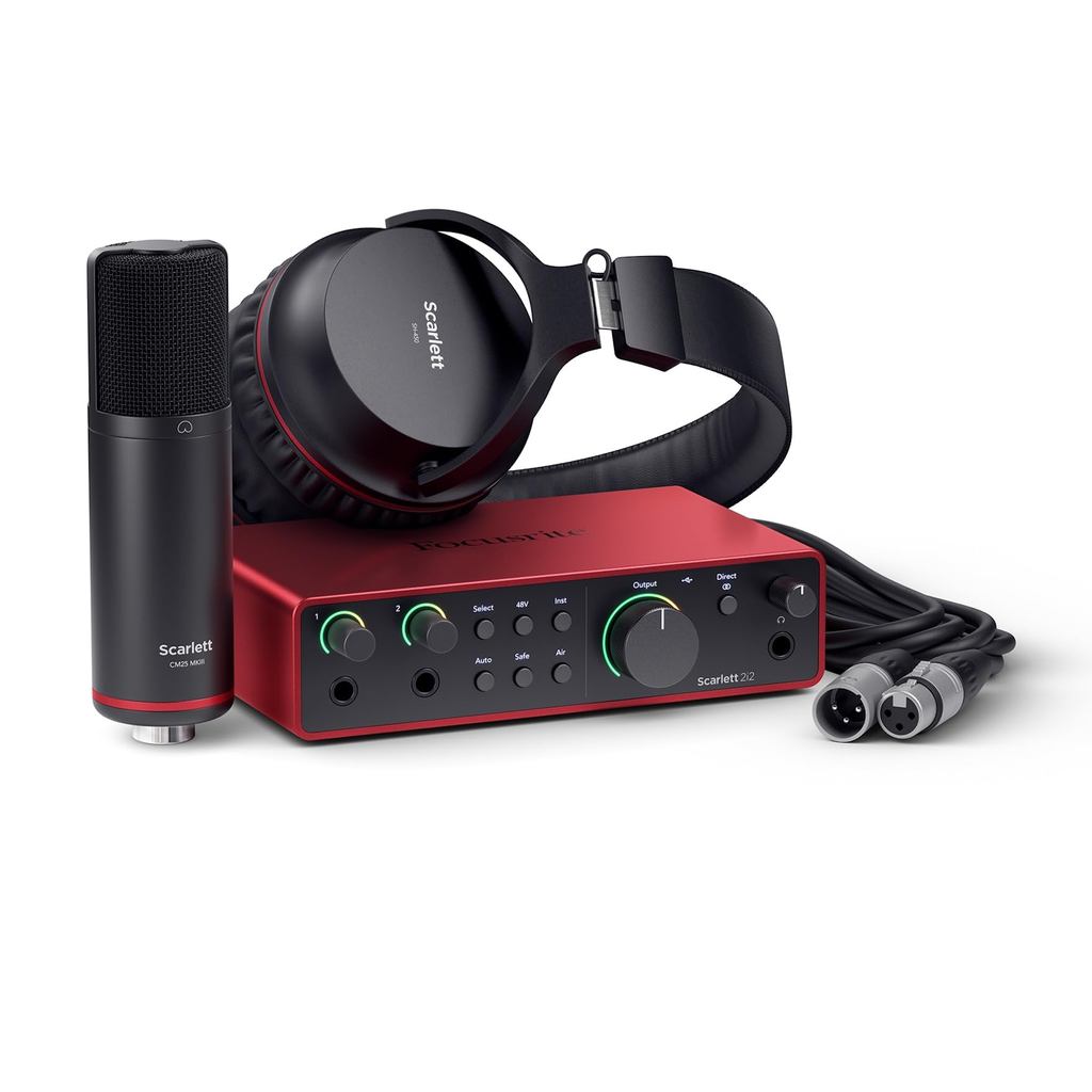 "Focusrite Scarlett 4th Generation USB Audio Interface for Musicians and Creators: High-Fidelity Rec
