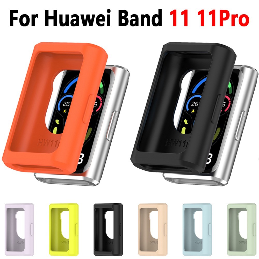 เคสซิลิโคนอ่อนนุ่มเข้ากันได้สําหรับ Huawei Band 11 11Pro Candy Color Hollow-out Protective Shell