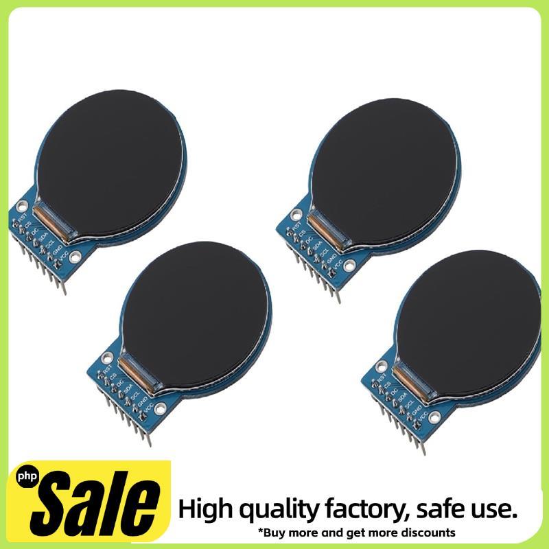 4PCS .28 นิ้ววงกลมจอแสดงผล TFT 240x240 ความละเอียด, GC9A01 Driver Chip เข้ากันได้กับอินเทอร์เฟซ SPI 