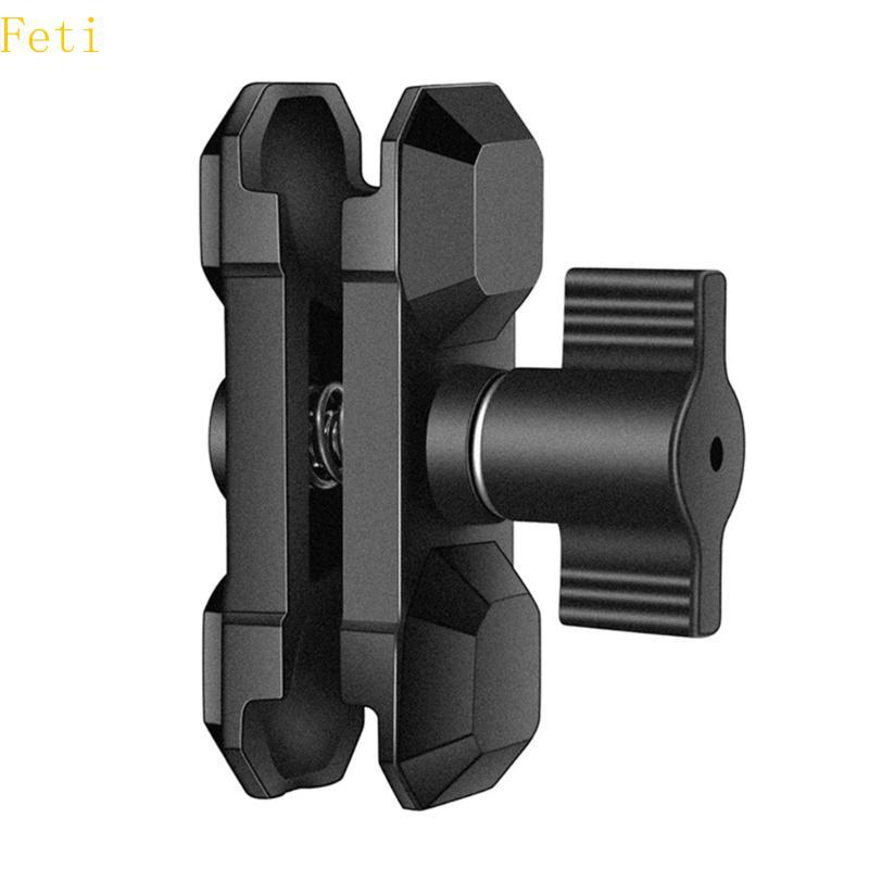 Feti Versattilitys 60 มม. แขนซ็อกเก็ตคู่กล้อง Clamp Mount สําหรับการออกแบบฐานสําหรับจักรยานและรถจักร