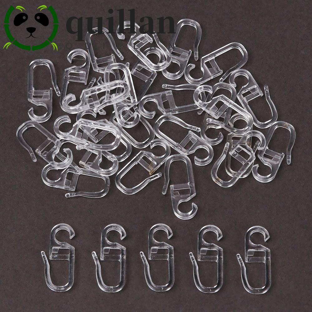 QUILLAN ตะขอเลื่อน Universal Home Decor ผ้าม่าน Fixing ผ้าม่านทนทานอุปกรณ์เสริม