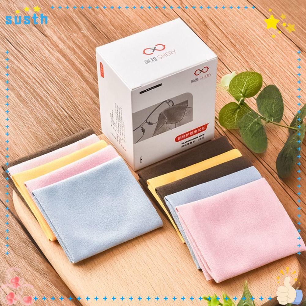 ของพวกเขา 5/10ชิ้นผ้าไมโครไฟเบอร์ทําความสะอาด,อุปกรณ์เสริมแว่นตาหลายสีแว่นตาทําความสะอาด,ผ้าเลนส์หนังนิ่ม เยี่ยมยอด เส้นใยหน้าจอผ้าเช็ดทําความสะอาด