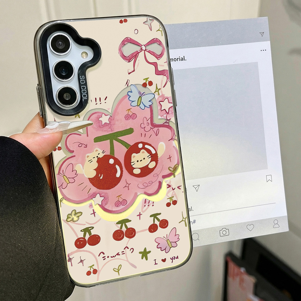 เคสมือถือ For Samsung A56 A55 A17 A07 A57 A16 A15 A06 A05S A54 A22 A35 A26 A36 A37 A27 IMD กำไลกันหาย
