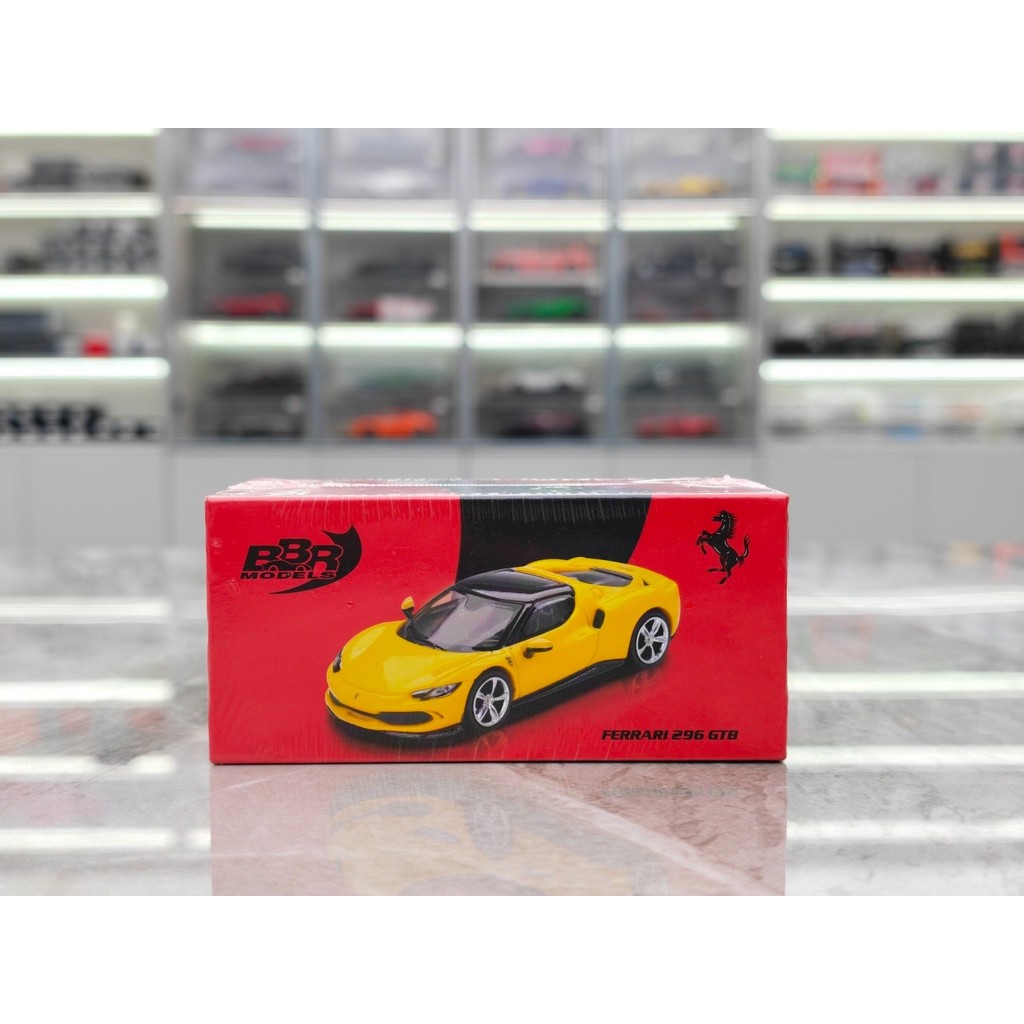 [คลังสินค้าพร้อม 1] BBR 1/64 Ferrari 296 GTB Modena Yellow ราคา 180 BBRFER64005