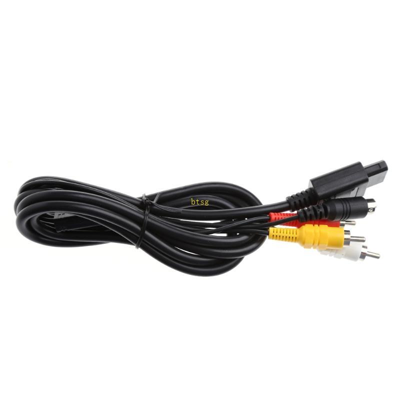 Btsg 1 8M 6ft RCA AV Video TV สายสาย AV สําหรับ N64 เกมสําหรับ SFC N64 สําหรับ N