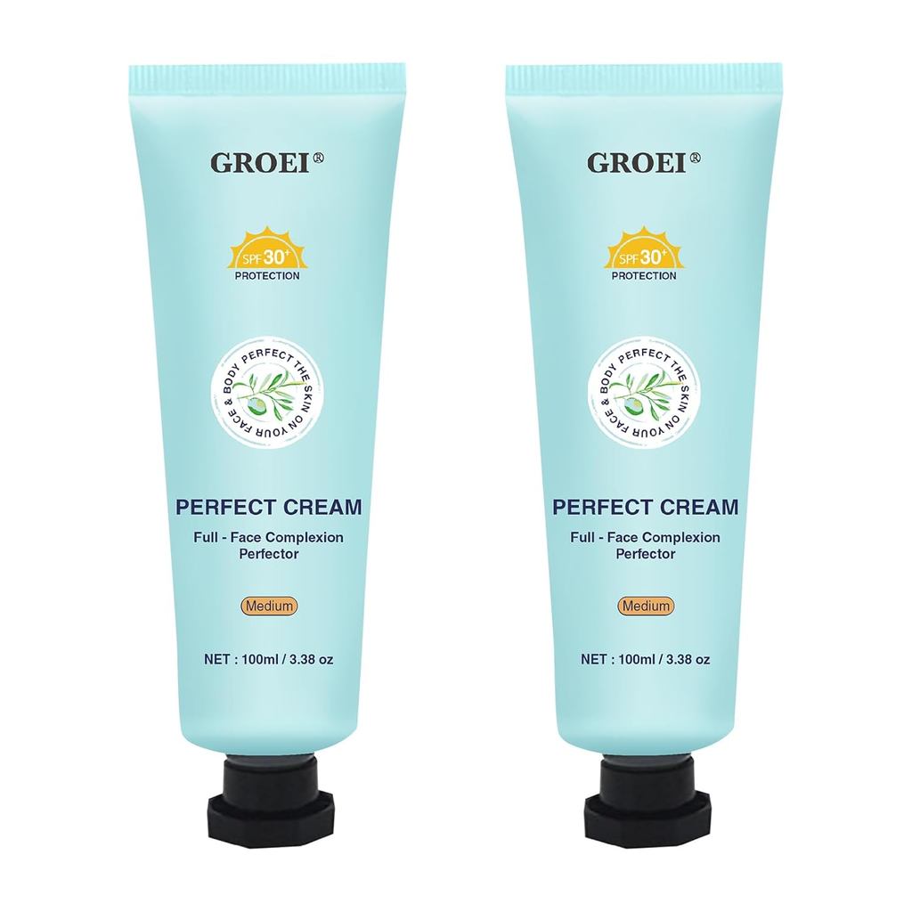 2PCS Creme All-Over Complexion Perfector,Concealer Cream Hydrating Full Coverage คอนซีลเลอร์ - กันน้
