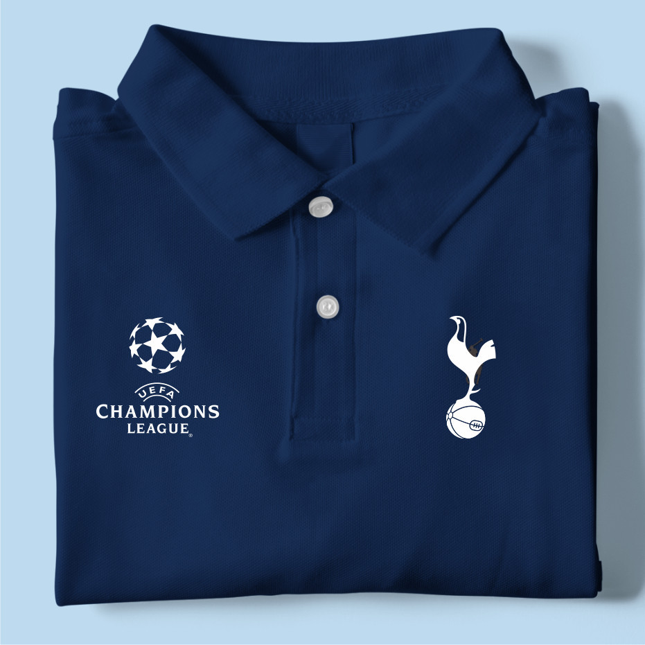 เสื้อโปโล Polo sPURS Ucl - คอปก Jersey Football Home away 3rd - PL BLACK, M ไม่จำกัดเพศ  S-3XLฤดูร้อ