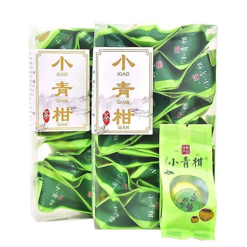 小青柑独立包装普洱茶陈皮普洱熟茶叶水果茶柑普茶清香正宗小青柑20260419Small Green Tangerine Individually Packaged Pu'er Tea, Aged Ta